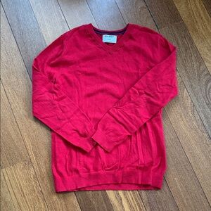 Old Navy Boy’s XL V-Neck Sweater in Vibrant Red